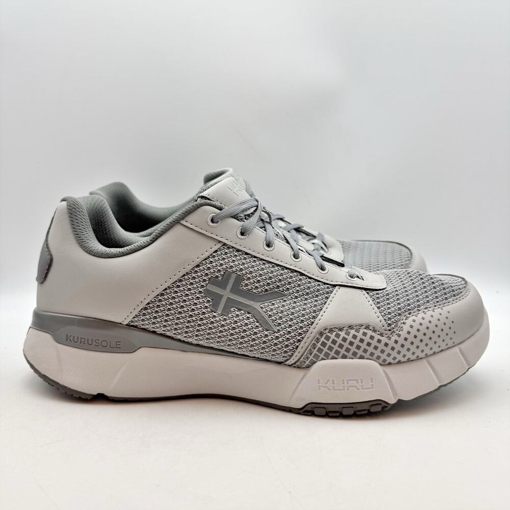 Kuru Mens Quantum 2 Walking Shoes Size 12 WIDE EU 46 Grey Athletic Sneakers EUC